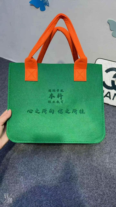 600 piezas de bolsa tote de fieltro sencilla para desplazamientos diarios y compras - Image 1