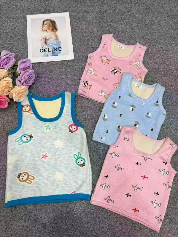 2900 Pieces Kids Winter Fleece Thermal Inner Vest - Image 1