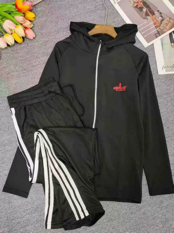 400 Sets Men's Autumn Tracksuit Zip-up Jacket Drawstring Sweatpants S-2XL Clearance - Image 1