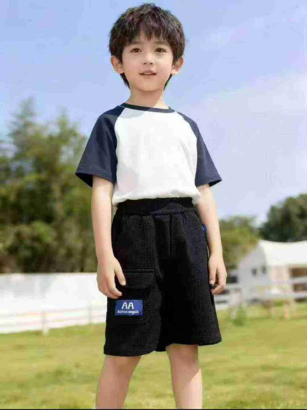 Branded Kids Cotton Waffle Shorts, About 3800 Pieces - Image 1