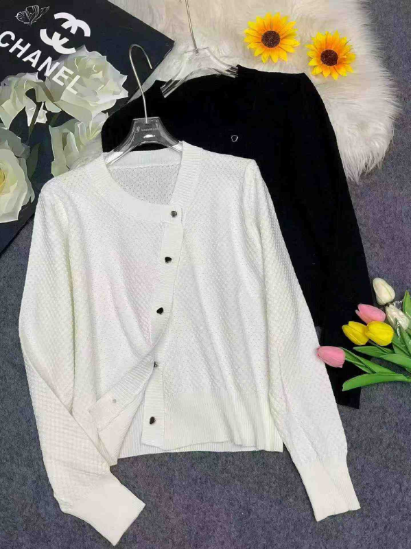 New Spring Autumn Korean Loose Tweed Knit Cardigan 1960 Pcs - Image 1