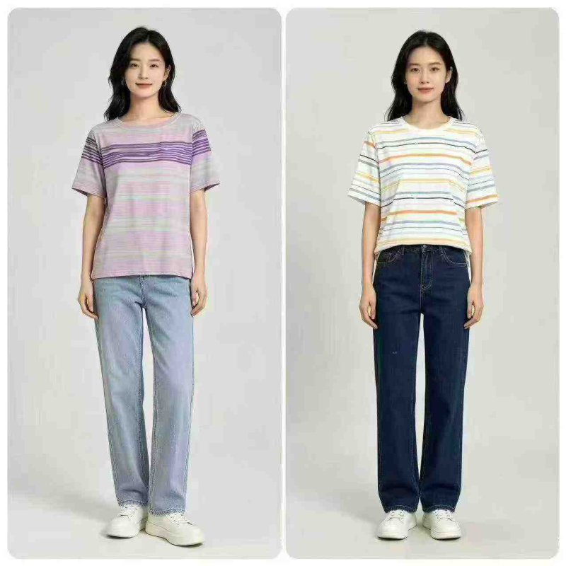 Trendy Casual Printed Short Sleeve T-shirts, About 600 Pieces - Image 1