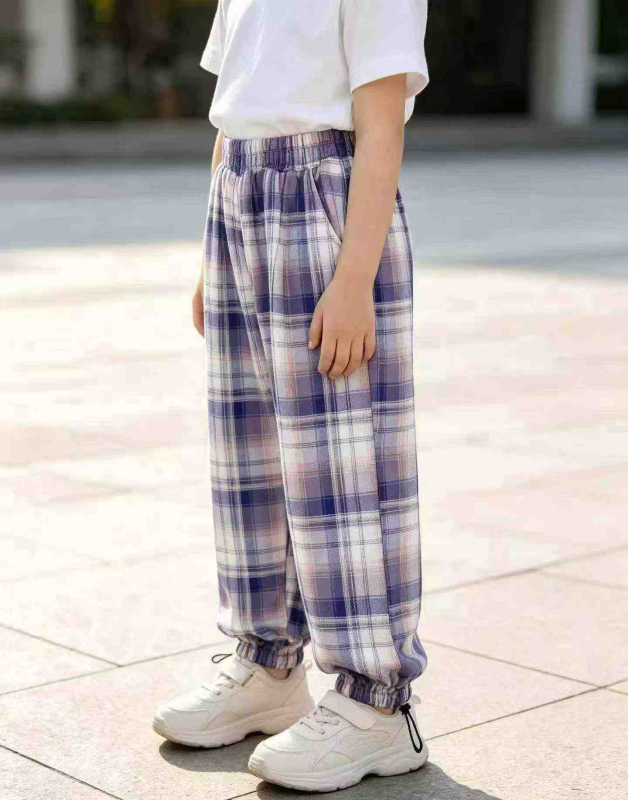 Kids Plaid Casual Pants Total 484 Pieces - Image 1