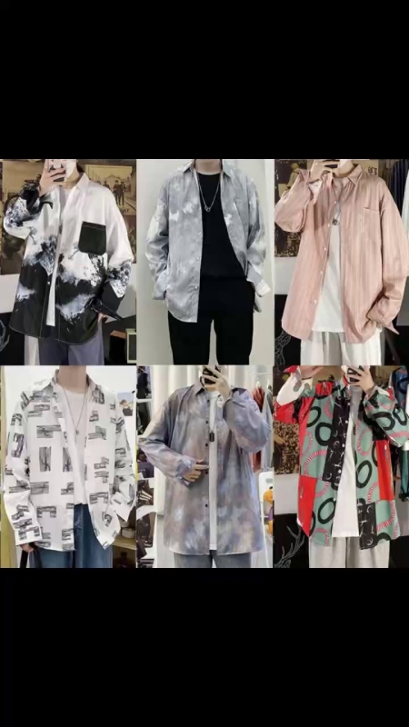 3100 Pcs Trendy Loose Men's Shirts Stock Clearance - Image 1