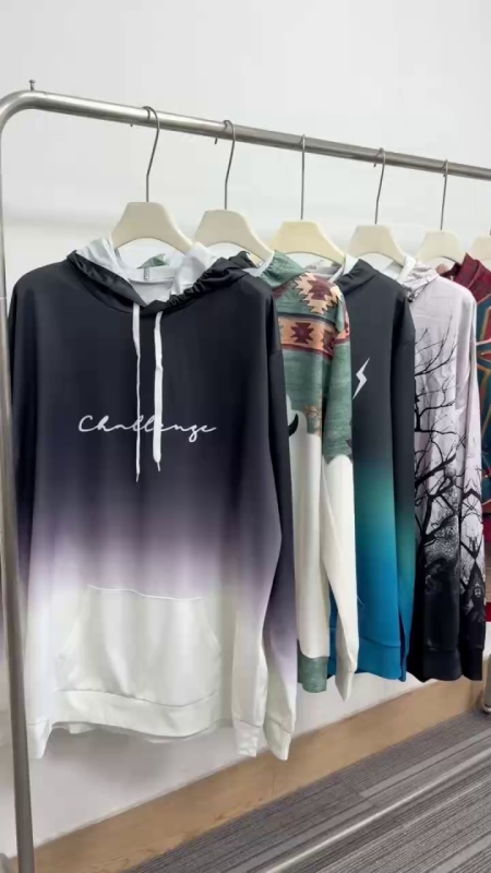 Clearance New American High Street 3D Printed Non-fleece Hoodies, 4000 Pcs, Size M-3XL - Image 1