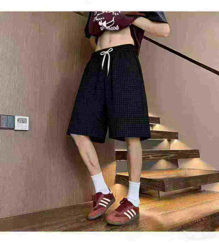 Men's Wrinkled Seersucker Loose Casual Summer Shorts 605PCS - Image 1