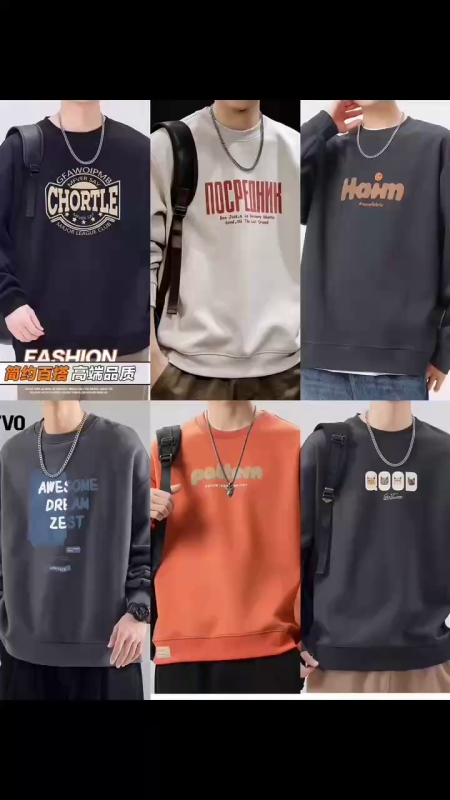 JK Sweatshirt à col ras du cou pour hommes, 6500 pièces - Image 1