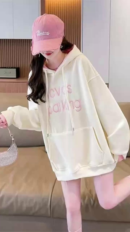 Novos Moletons com Capuz de Estilo Coreano Espessados com Fleece para Outono-Inverno, 1009 Peças - Image 1