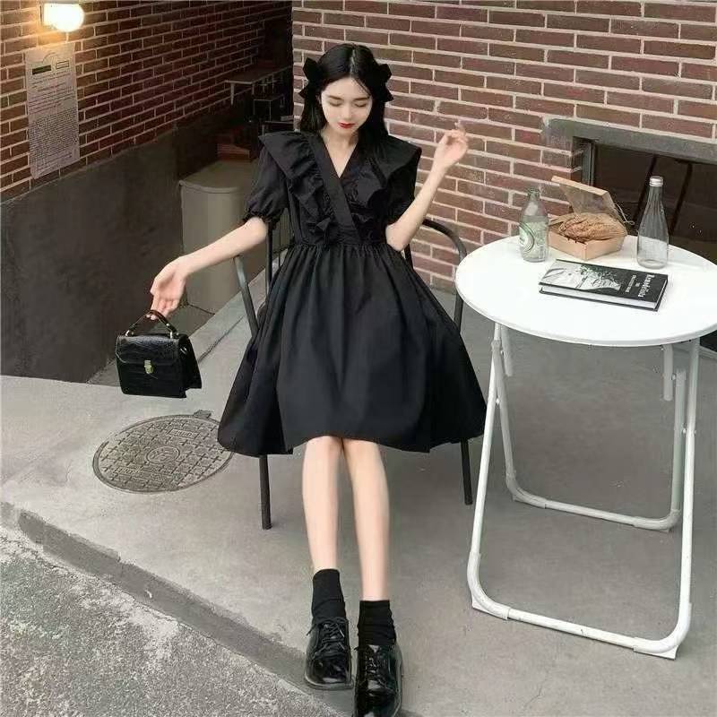 Đầm cổ bèo phong cách Pháp Hepburn size lớn mới mùa hè 2026, 542 chiếc - Image 3