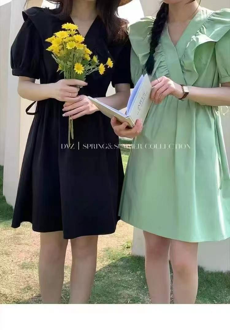 Đầm cổ bèo phong cách Pháp Hepburn size lớn mới mùa hè 2026, 542 chiếc - Image 5