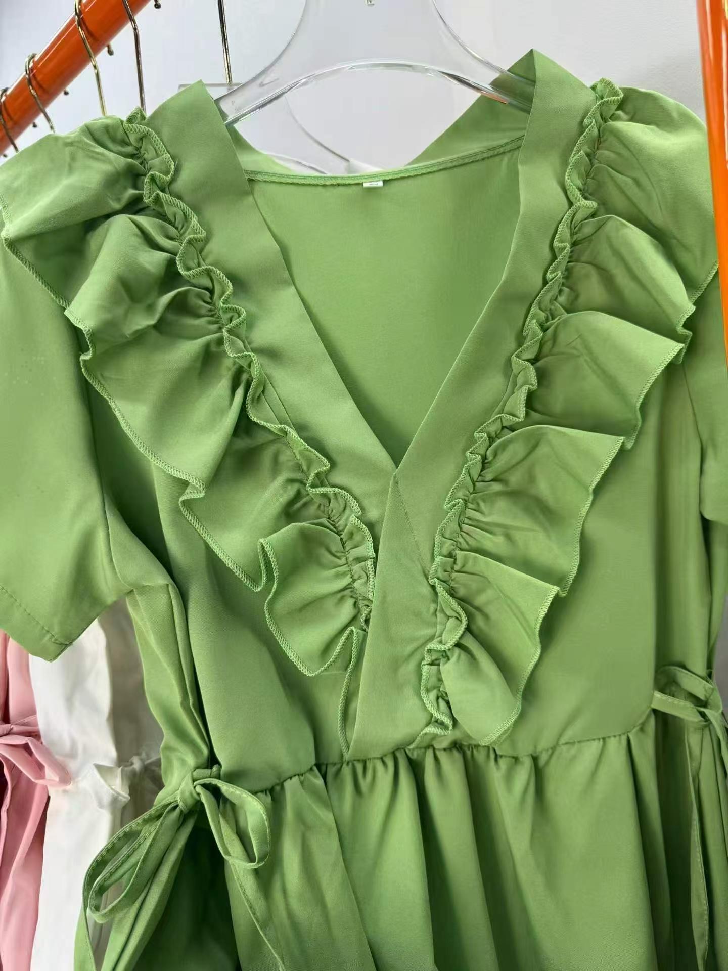 Đầm cổ bèo phong cách Pháp Hepburn size lớn mới mùa hè 2026, 542 chiếc - Image 9