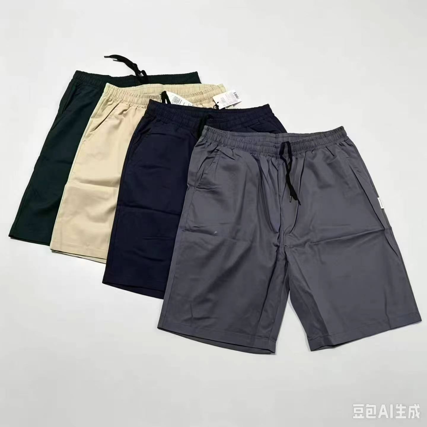 About 3000 Pcs Multicolor Basic Casual Men's Knee-length Shorts - Image 4