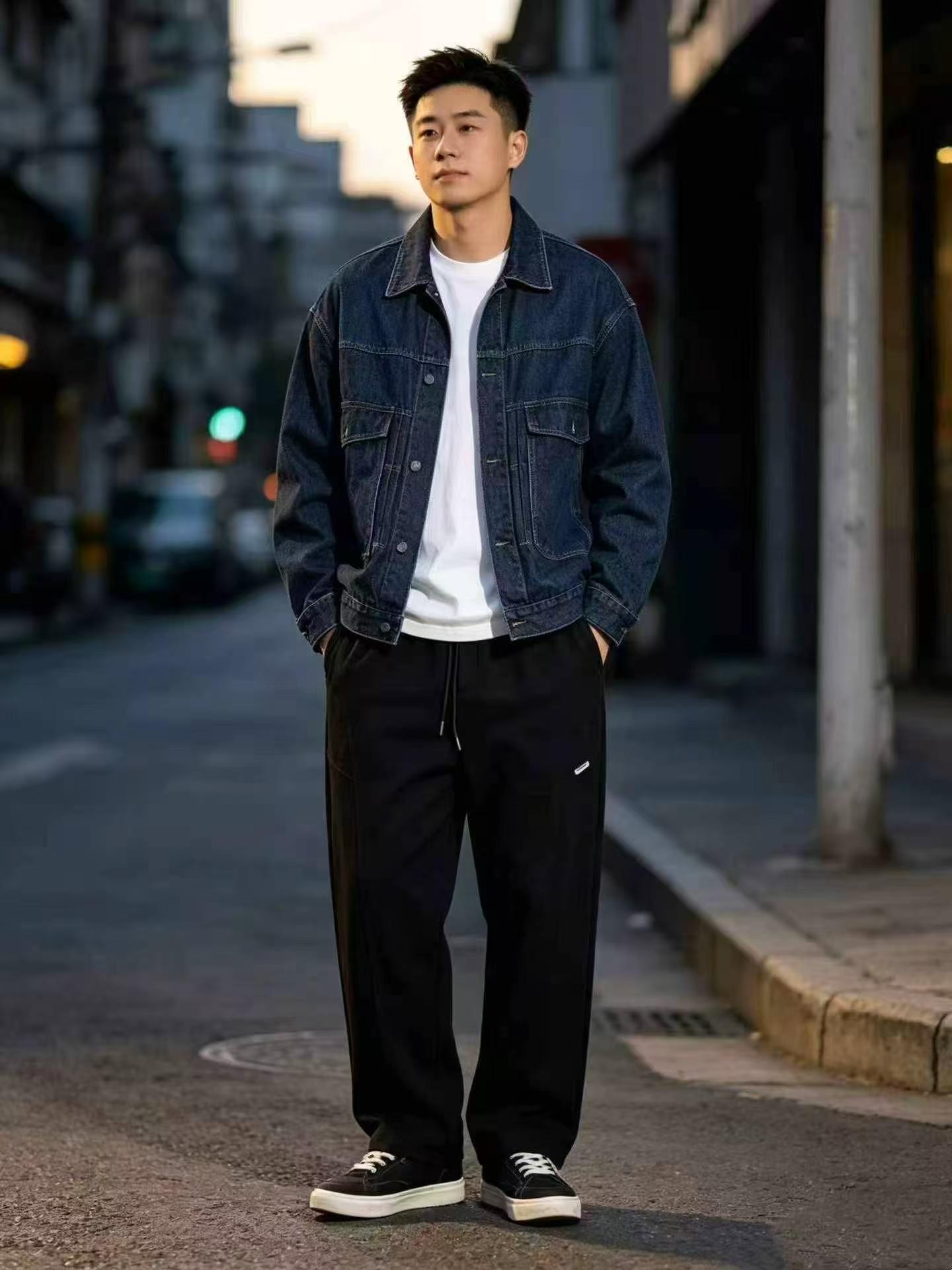 2400 Pcs Plus Size Men's Elastic Waist Straight Cotton Casual Pants - Image 2