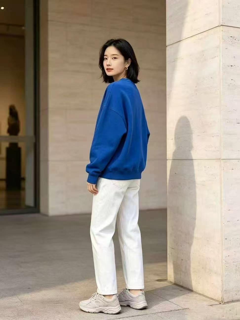 Over 4500 Pieces High Quality Plain Cotton Crew Neck Sweatshirts - Image 3