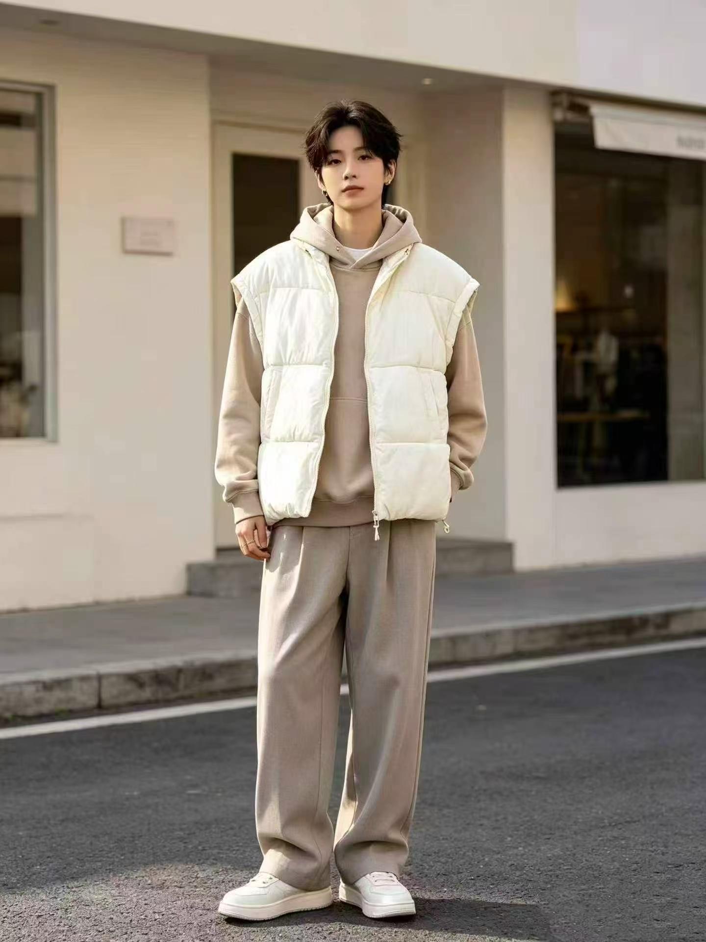 2880 Pcs US Original Unisex Autumn Winter Detachable Hood Cotton Vest - Image 3