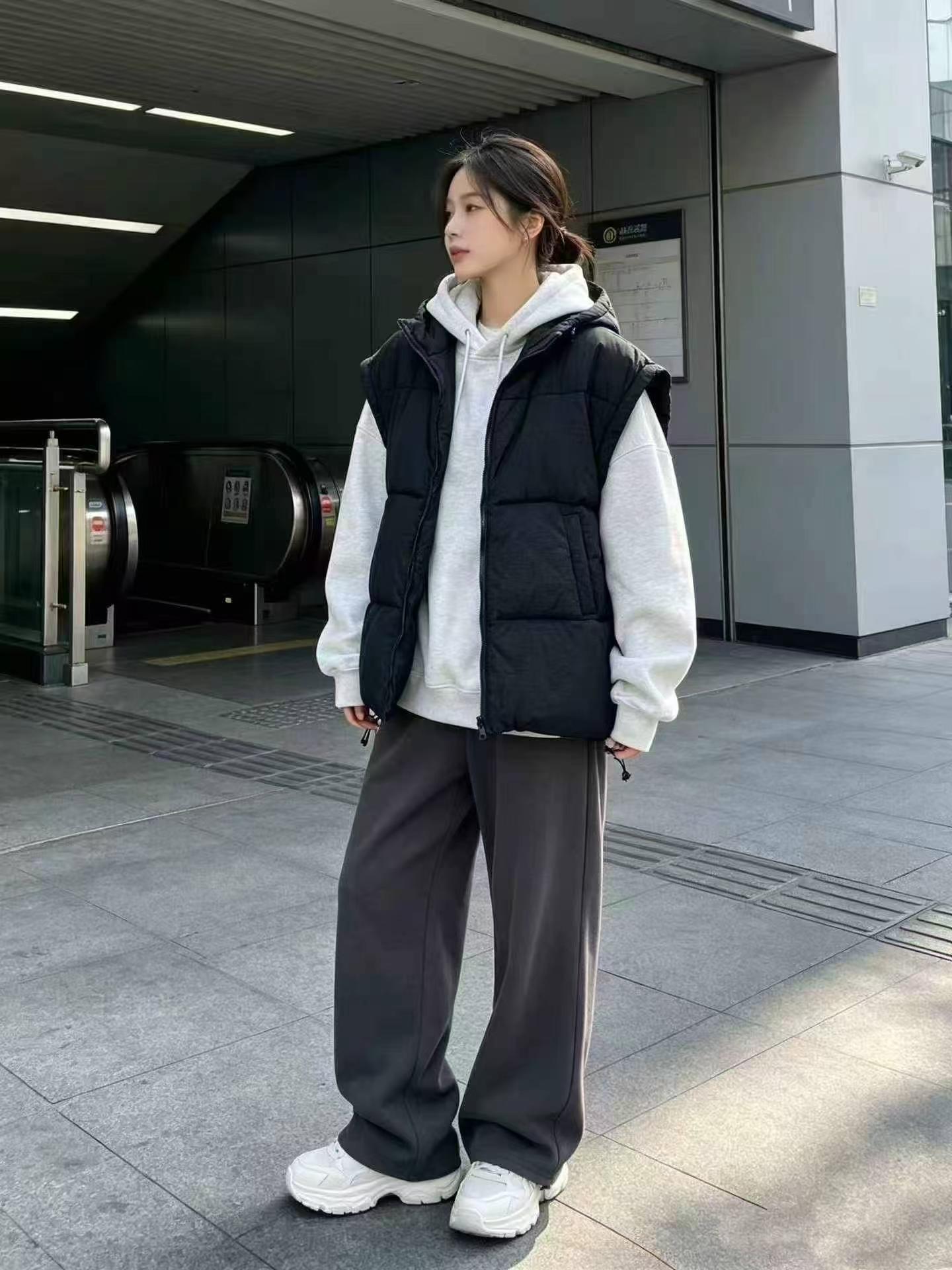 2880 Pcs US Original Unisex Autumn Winter Detachable Hood Cotton Vest - Image 4