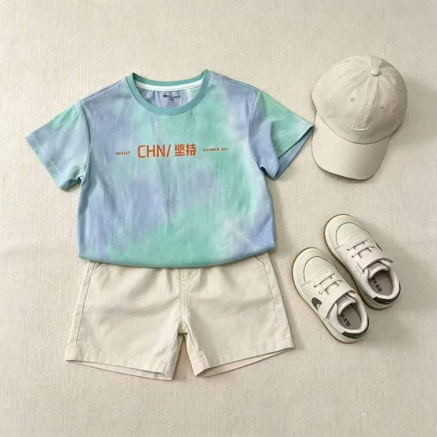 306 Pieces Little Kids Trendy Tie-dye Cotton Short Sleeve T-shirts - Image 5