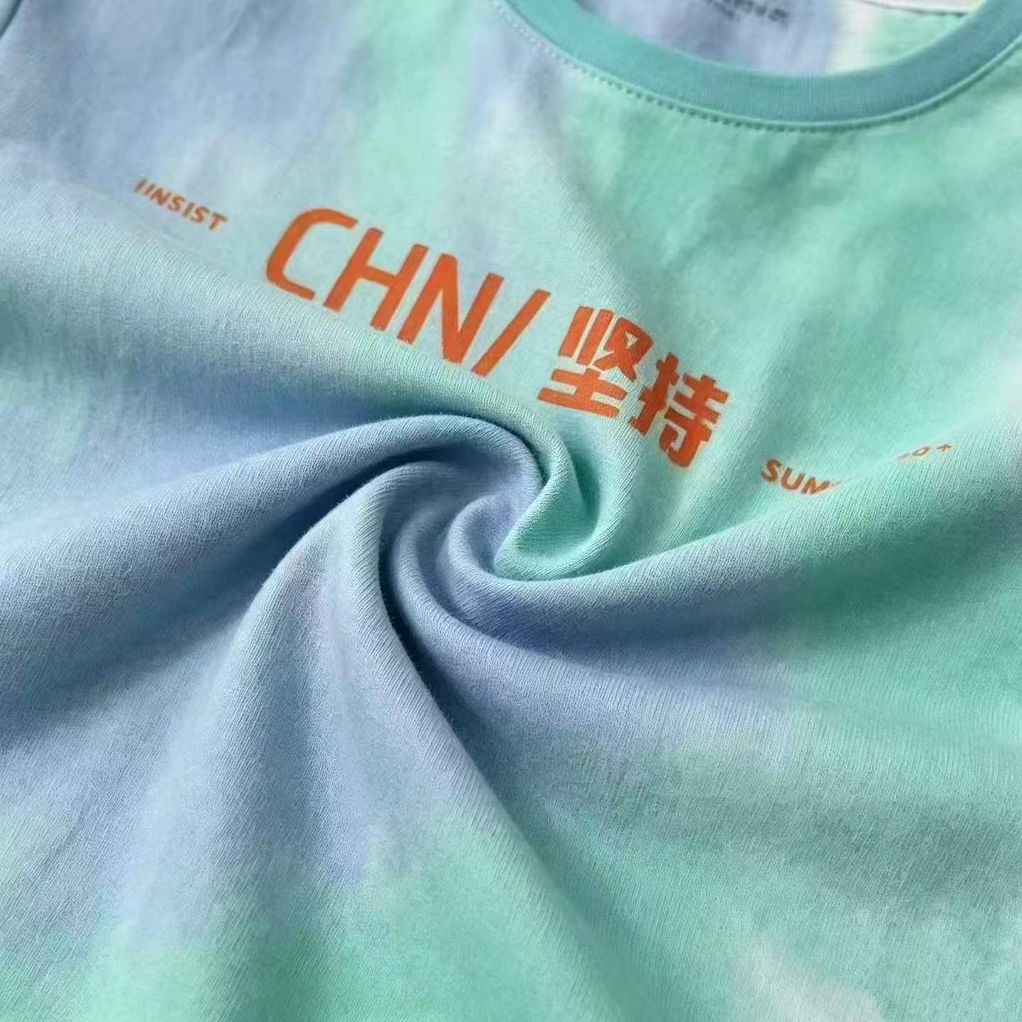 306 Pieces Little Kids Trendy Tie-dye Cotton Short Sleeve T-shirts - Image 6