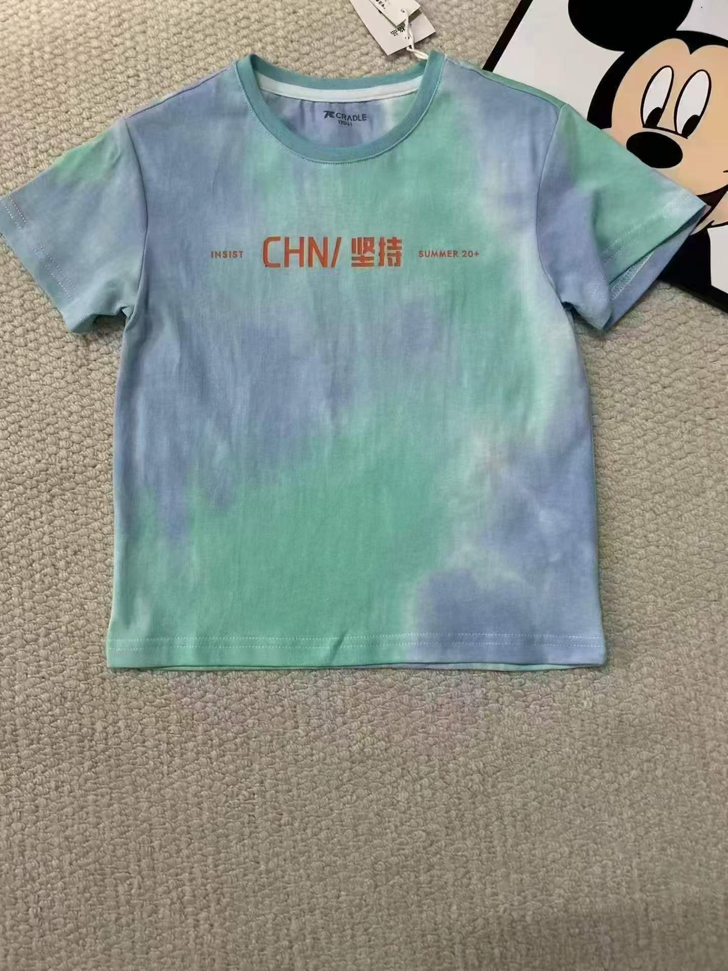 306 Pieces Little Kids Trendy Tie-dye Cotton Short Sleeve T-shirts - Image 8