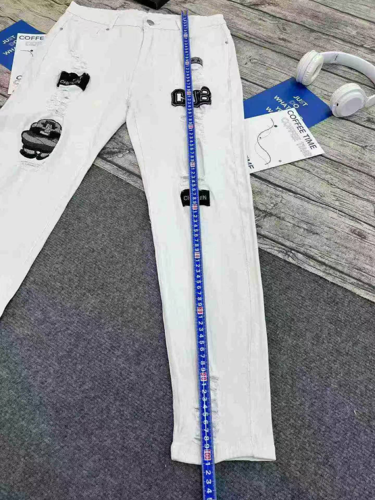 460 Pcs Men's Summer Slim Skinny Stretch Thin Jeans - Image 7