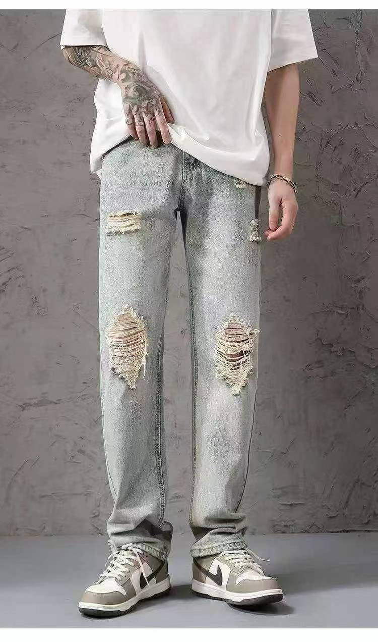 Men's Ripped Casual Summer Jeans 380 Pieces Full Clearance - Image 2