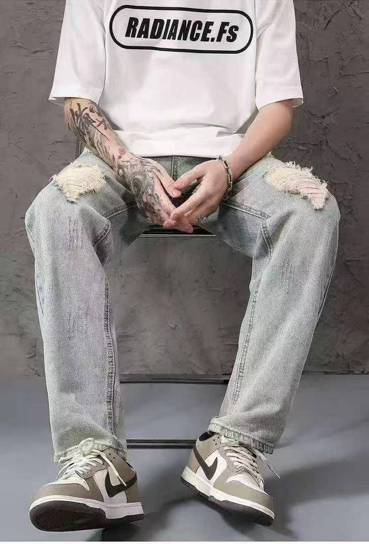 Men's Ripped Casual Summer Jeans 380 Pieces Full Clearance - Image 3