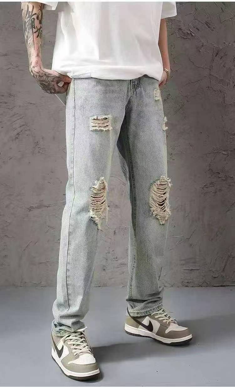Men's Ripped Casual Summer Jeans 380 Pieces Full Clearance - Image 4