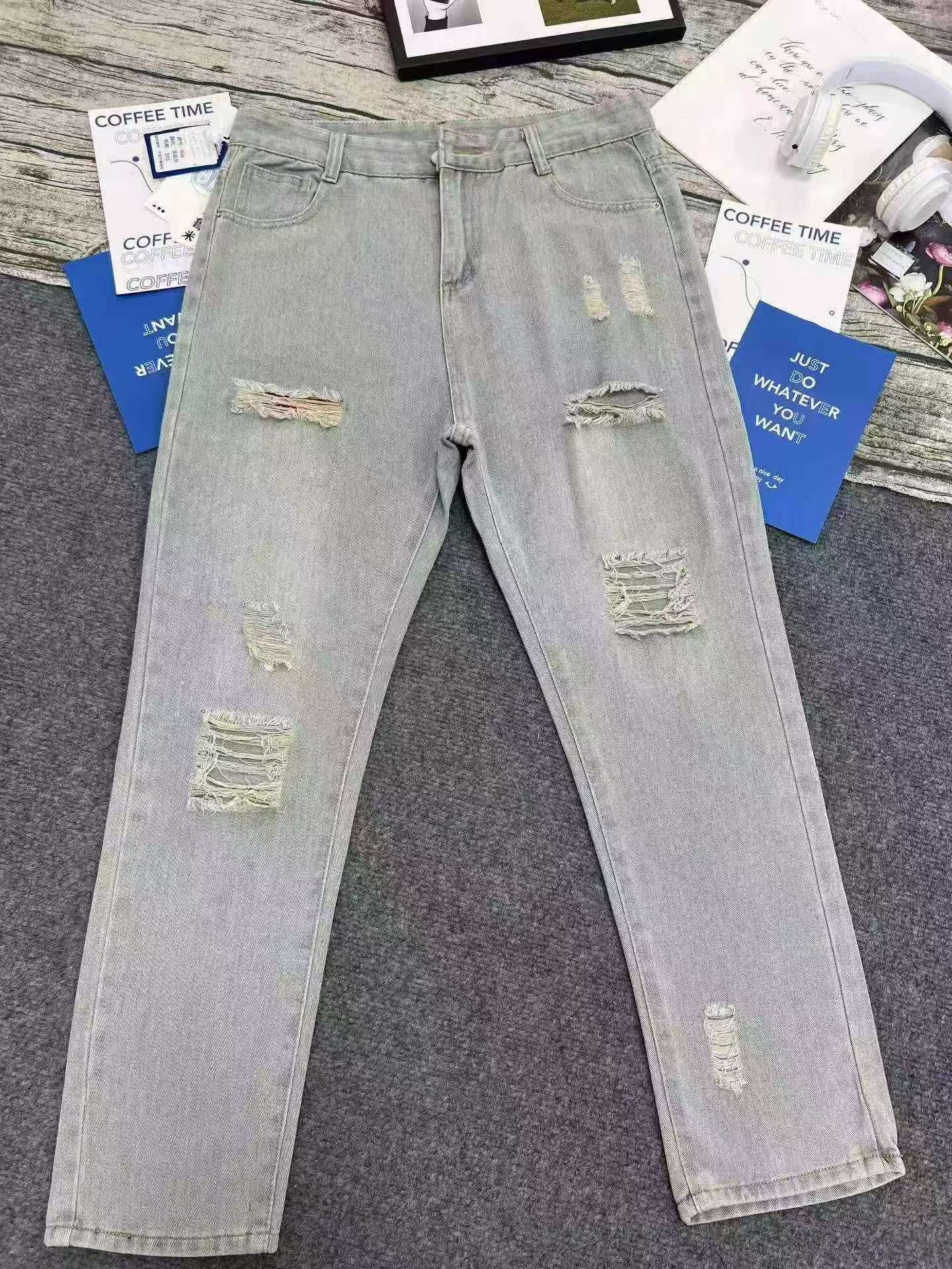 Men's Ripped Casual Summer Jeans 380 Pieces Full Clearance - Image 5