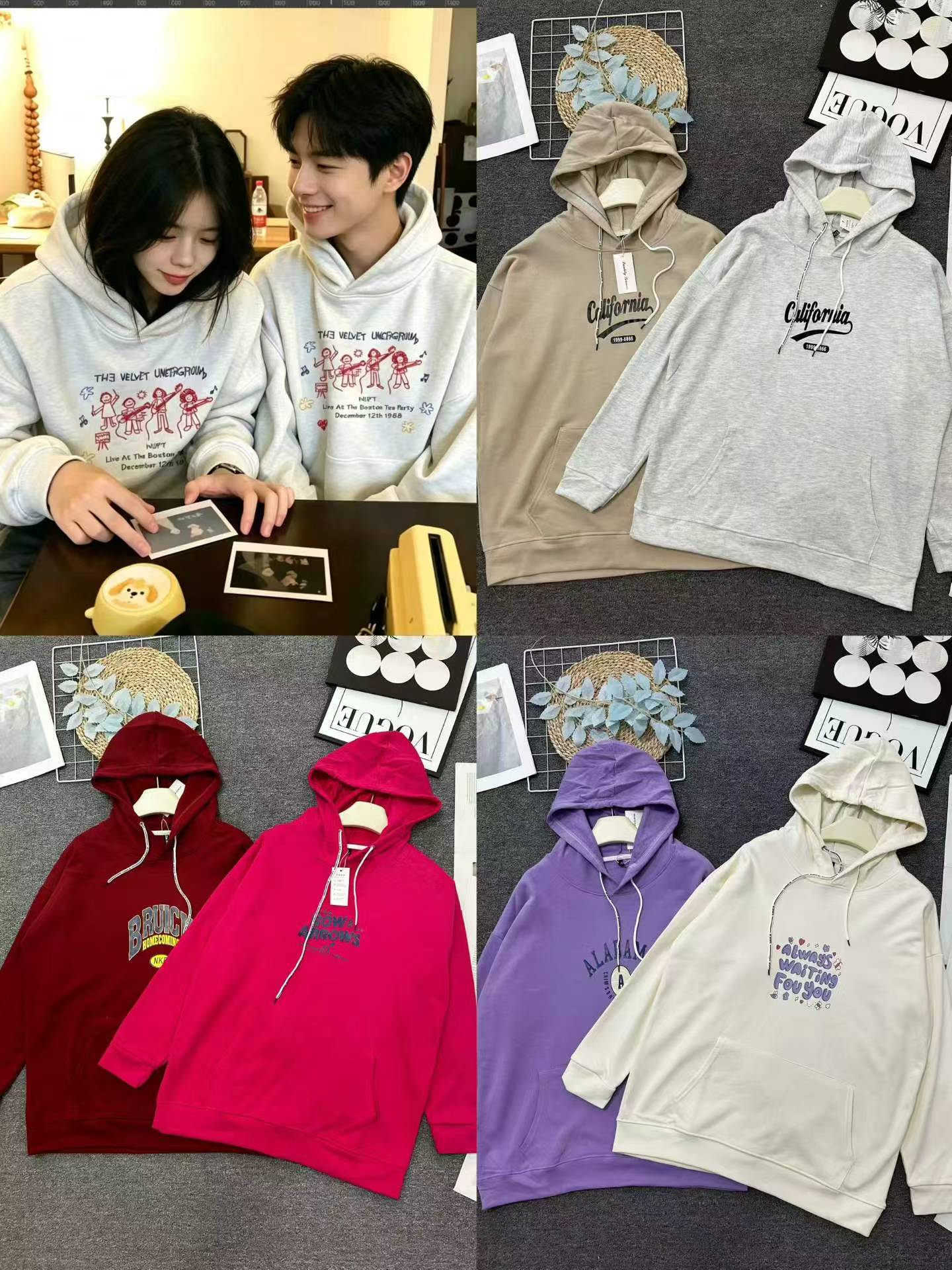 3800 Pieces Unisex Cotton Terry Hooded Sweatshirts - Image 2