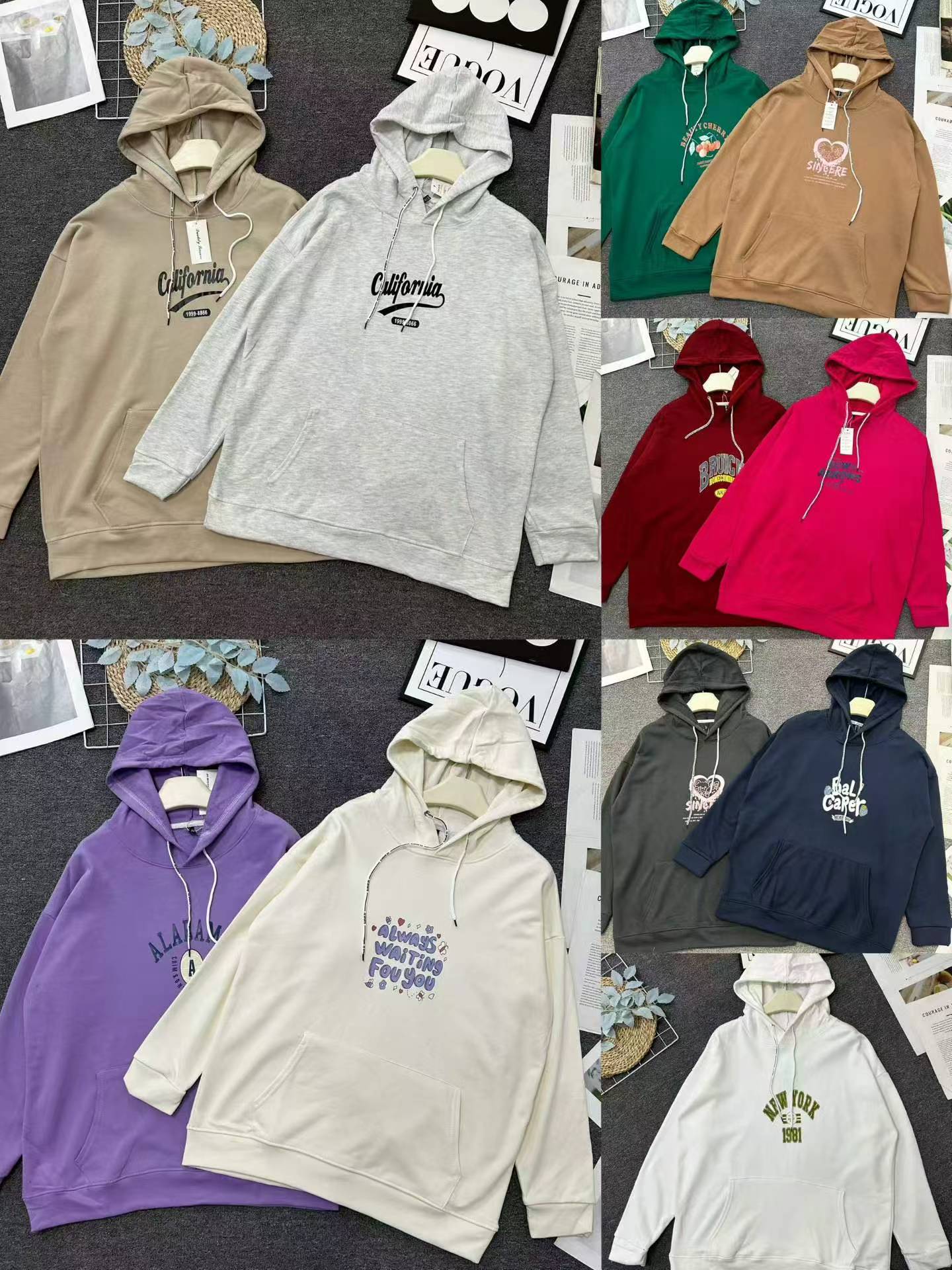 3800 Pieces Unisex Cotton Terry Hooded Sweatshirts - Image 4