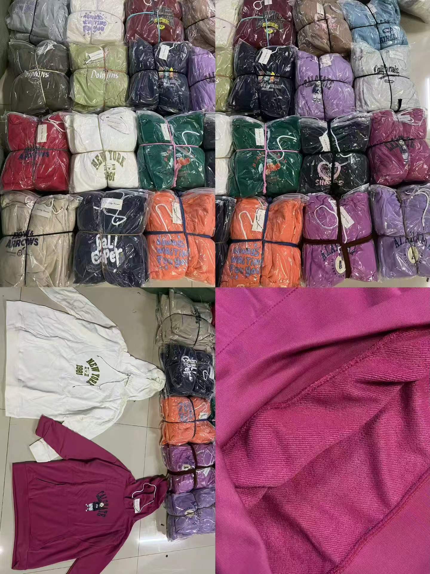 3800 Pieces Unisex Cotton Terry Hooded Sweatshirts - Image 6