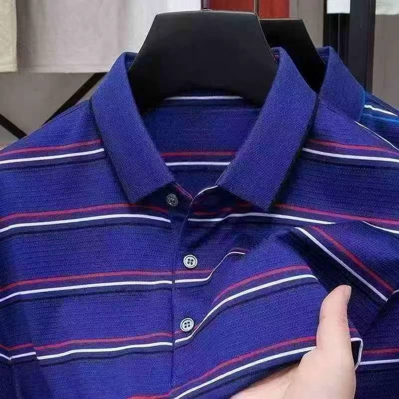约1000件男士条纹商务短袖Polo衫 - Image 2