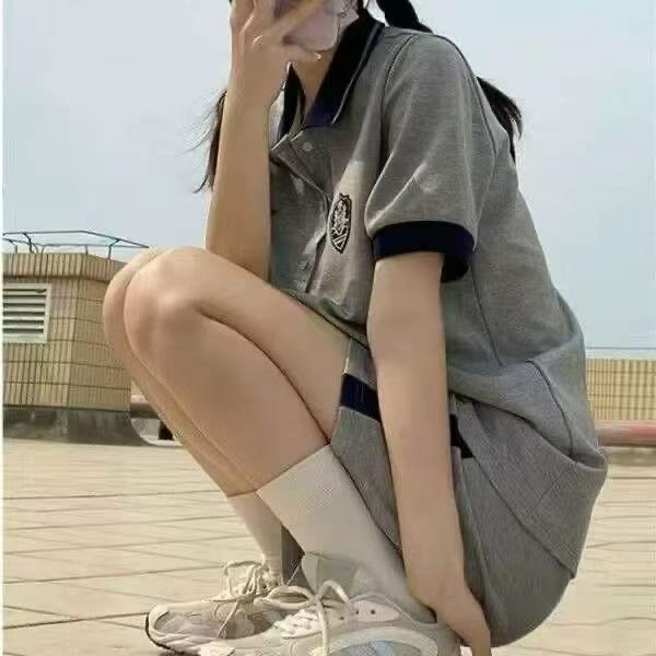 Conjunto de dos piezas deportivo casual de verano estilo coreano para mujer, total 246 conjuntos - Image 2