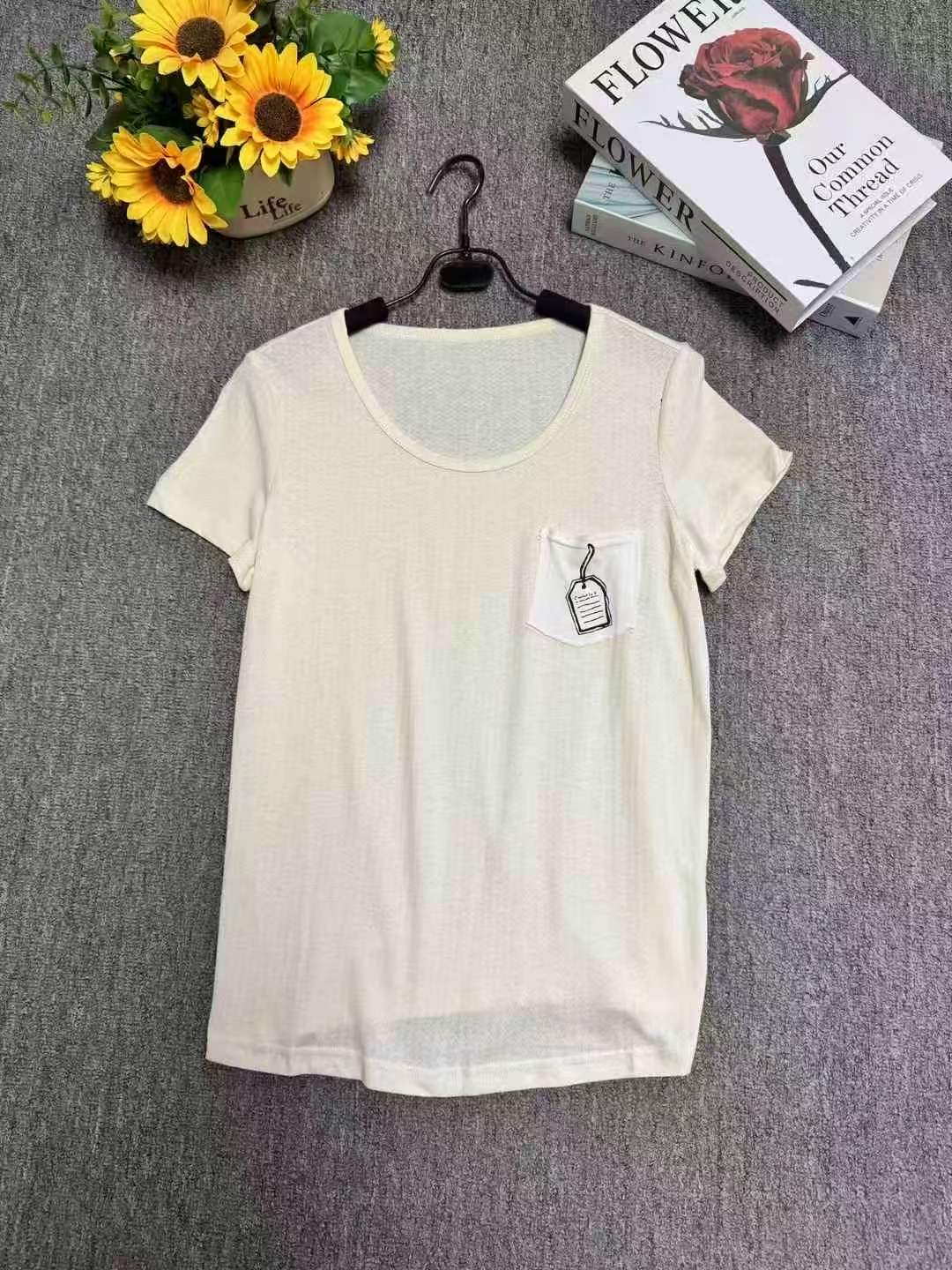 Camisetas de manga corta estampadas de algodón de moda, tallas S-XL, aproximadamente 3400 piezas - Image 4