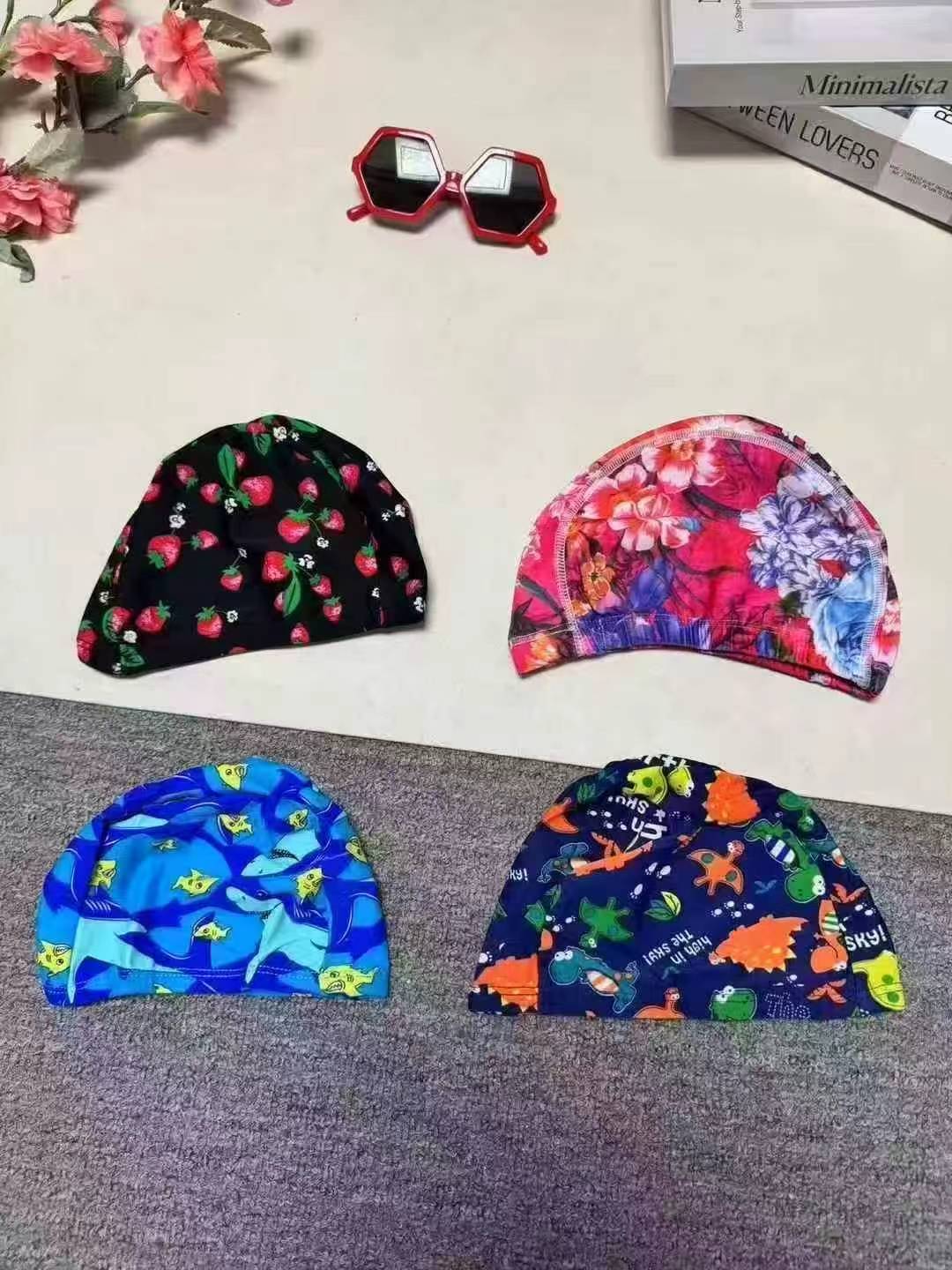 About 70000 Pieces Solid & Printed Swim Caps, 50000 Adult 20000 Kids - Image 7