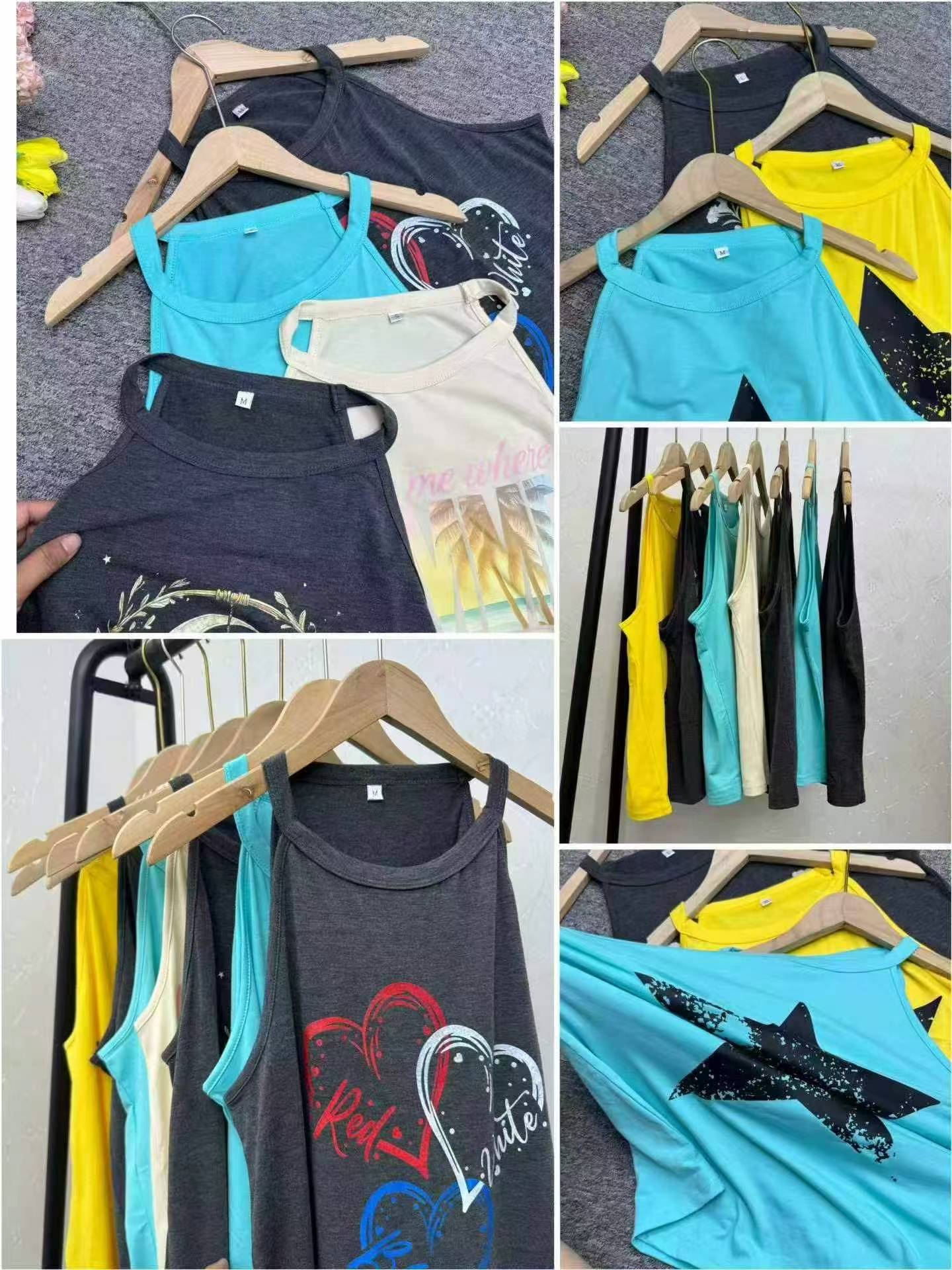 Summer Printed Camisole Tank Tops 1100 Pieces Wholesale - Image 8