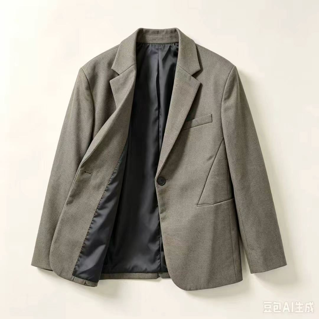 280 pièces de blazers professionnels décontractés pour homme épaissis en laine d'hiver - Image 7