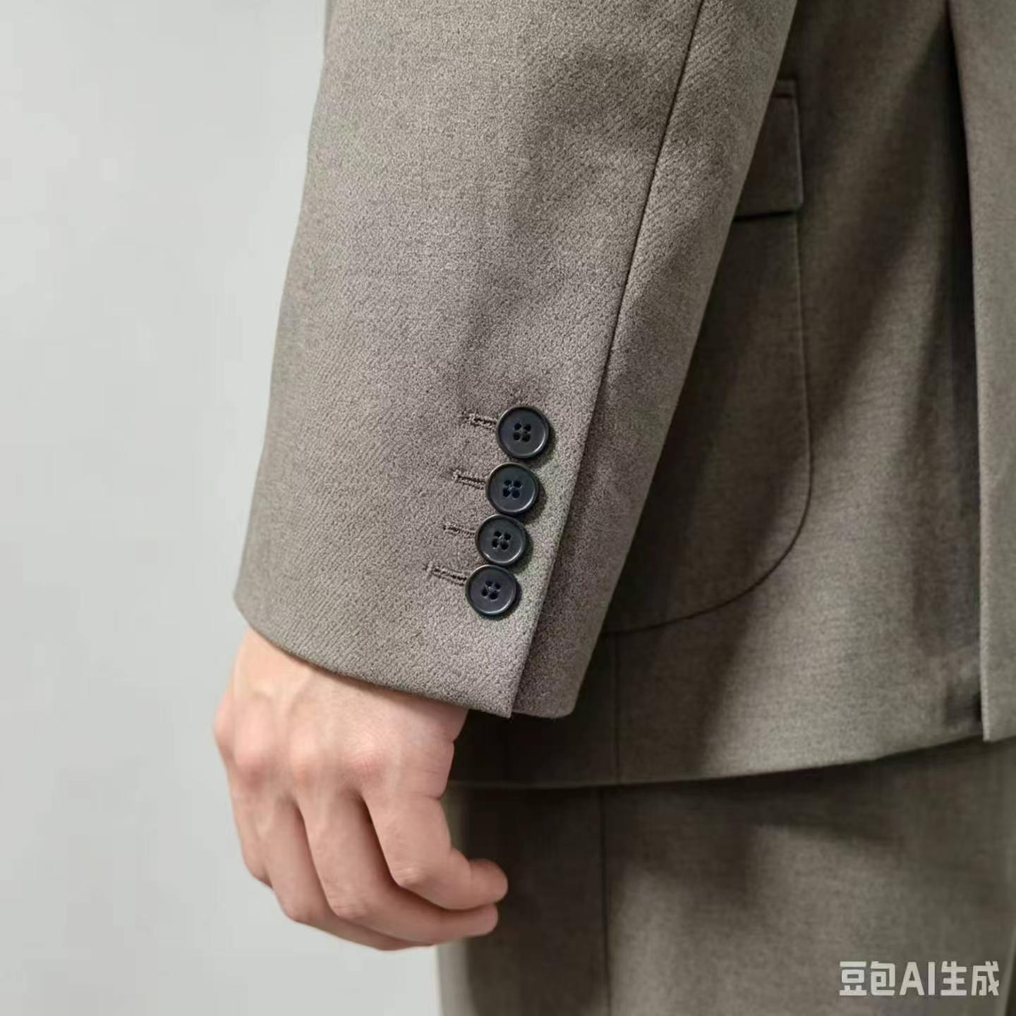 280 pièces de blazers professionnels décontractés pour homme épaissis en laine d'hiver - Image 8
