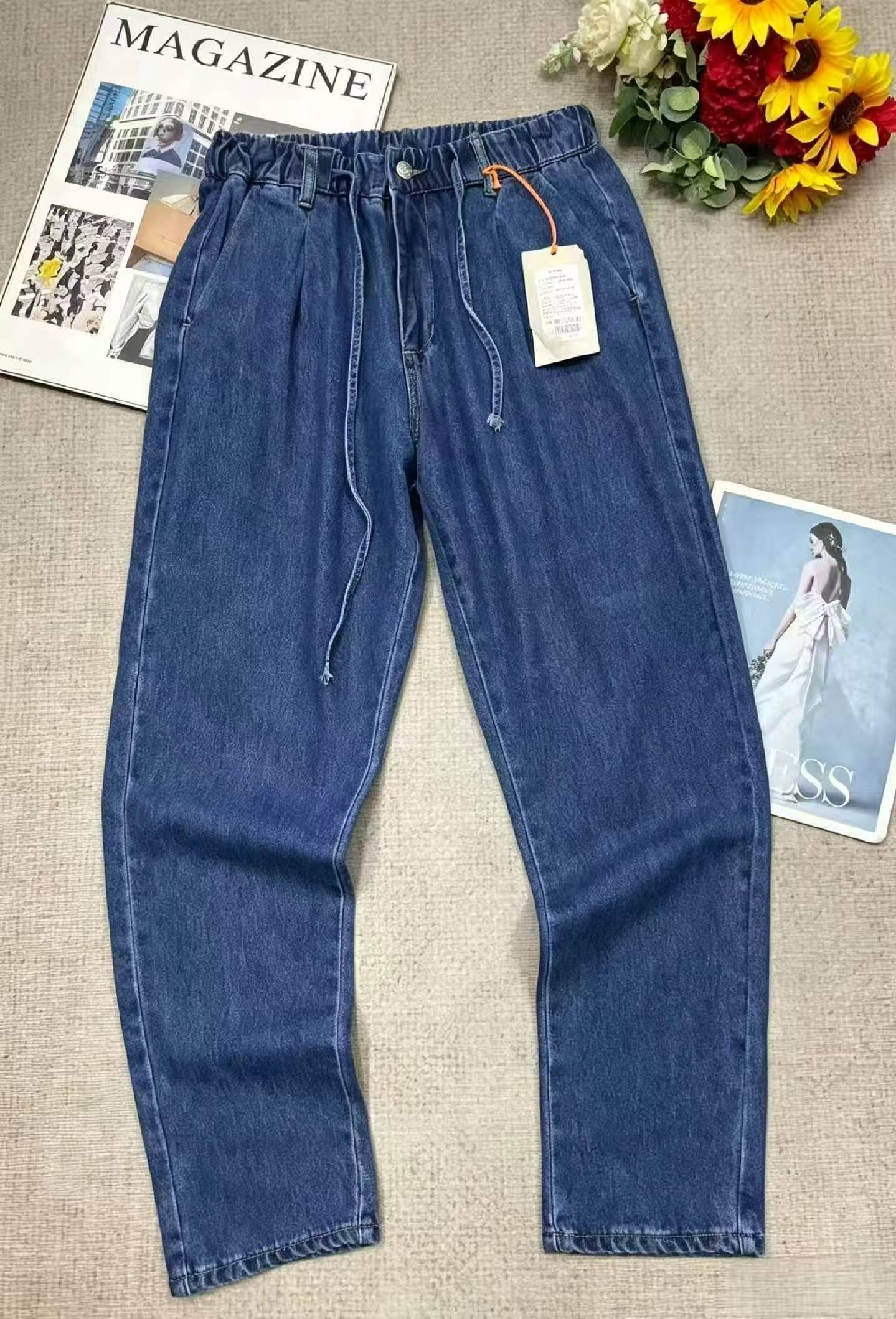 Celana Jeans Pria Katun Washed Longgar Merek Asli Musim Semi Gugur, Sekitar 750 Pcs - Image 3