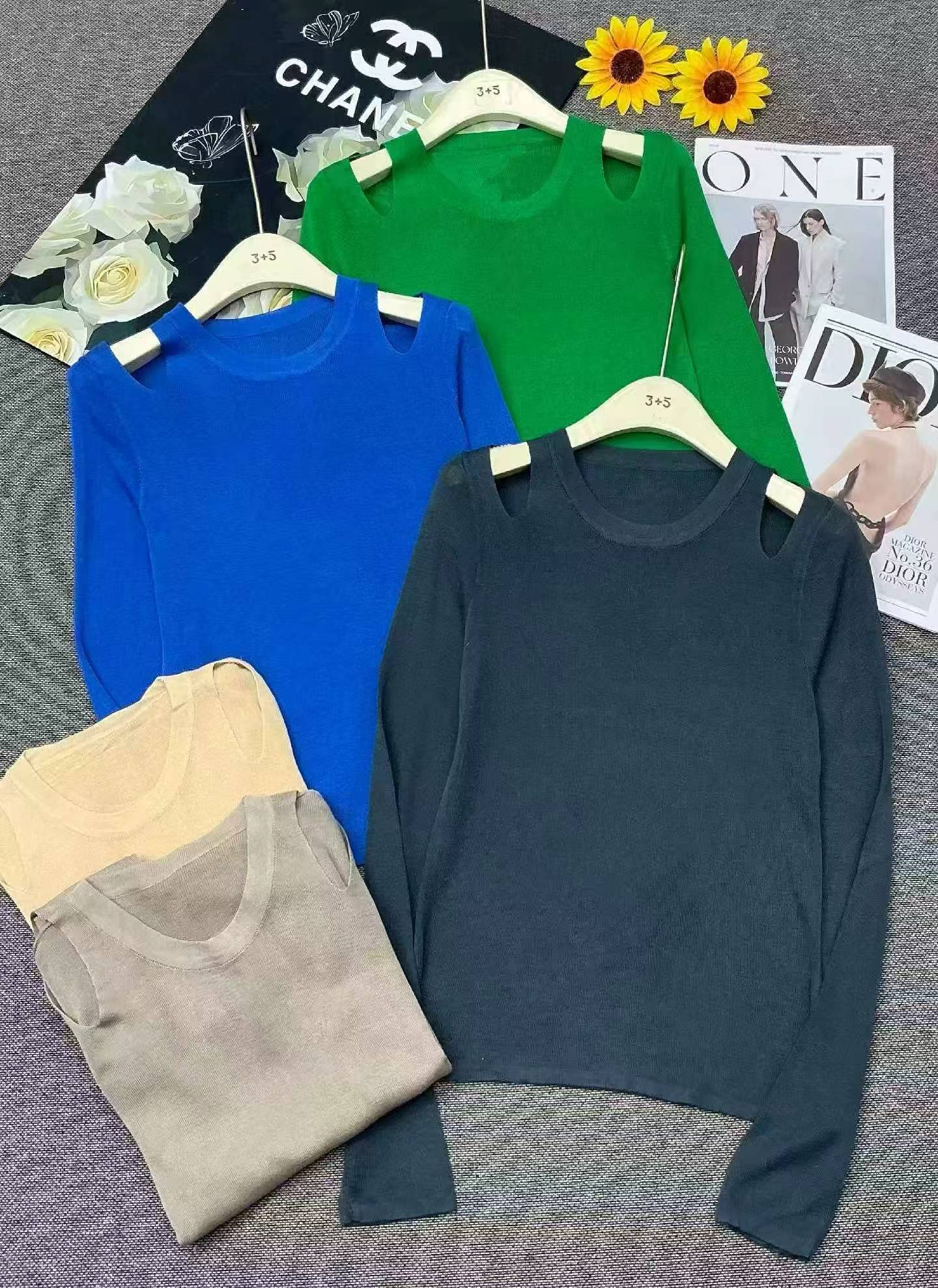 Spring Autumn Off-shoulder Loose Wool Sweater, 212 Pieces - Image 2