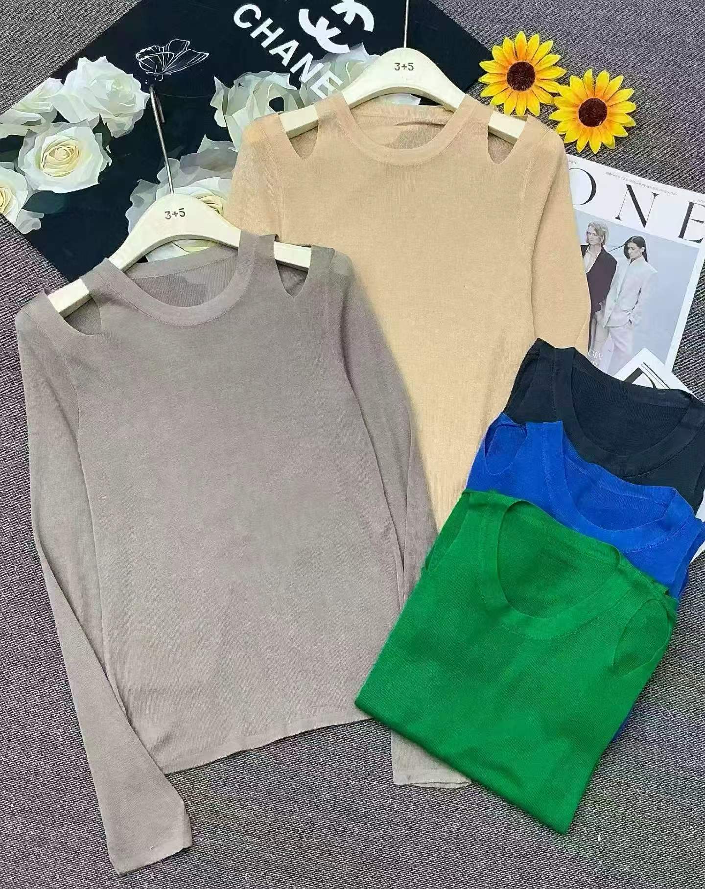 Spring Autumn Off-shoulder Loose Wool Sweater, 212 Pieces - Image 3