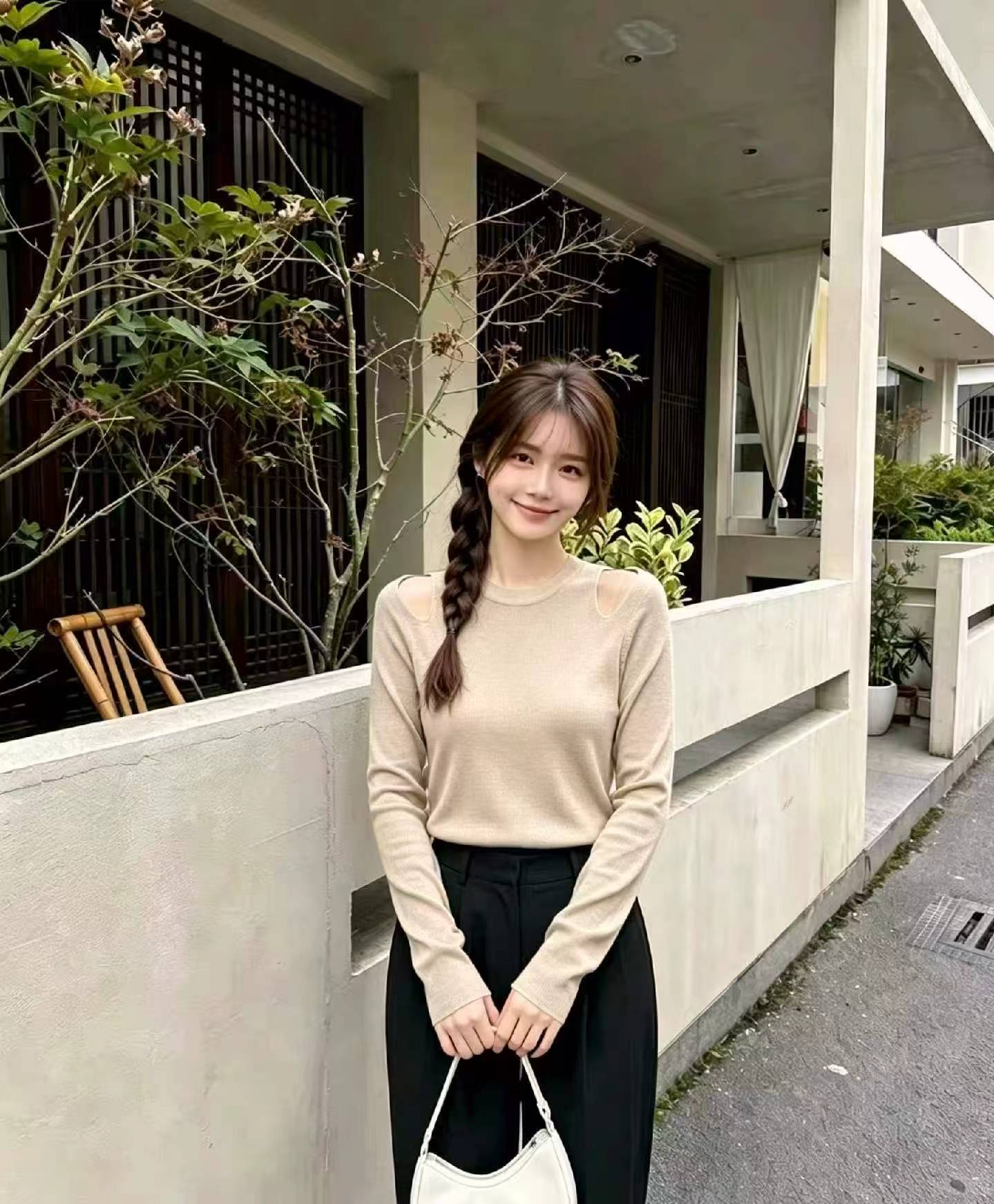 Spring Autumn Off-shoulder Loose Wool Sweater, 212 Pieces - Image 8