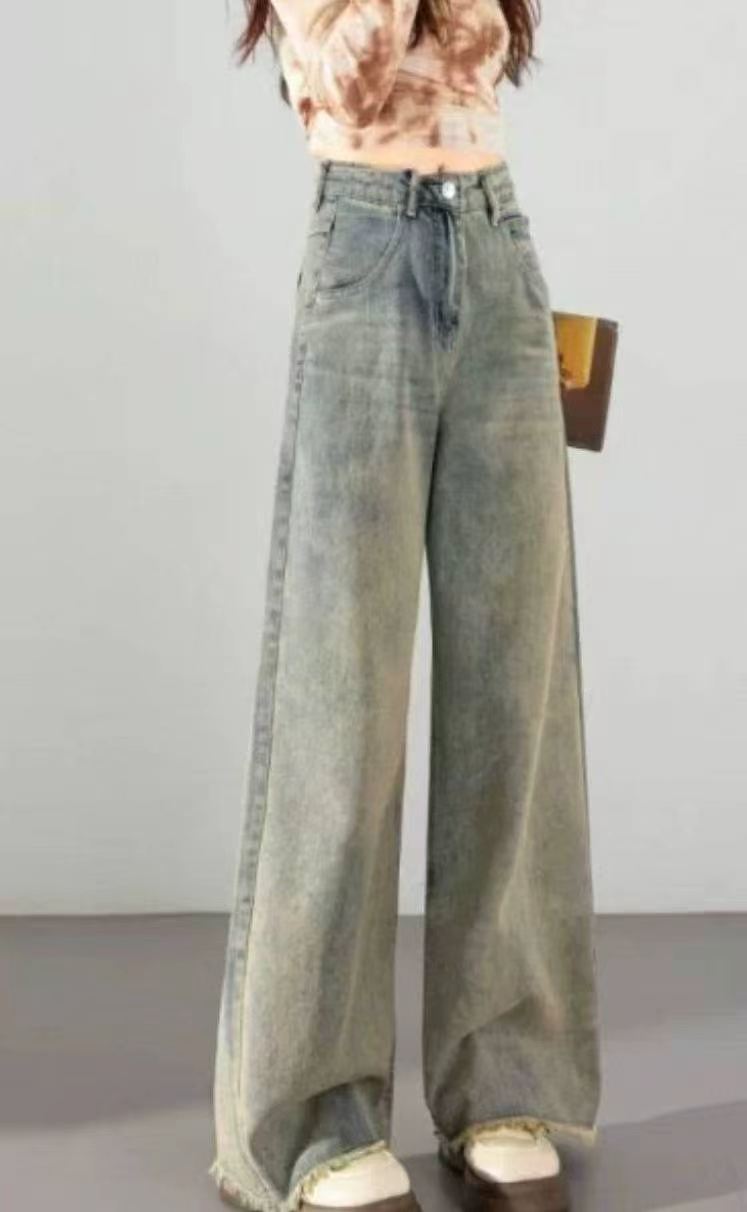 Spring Autumn Vintage Washed Cotton Narrow Straight Jeans, Size S-2XL, Total 811 Pieces - Image 6