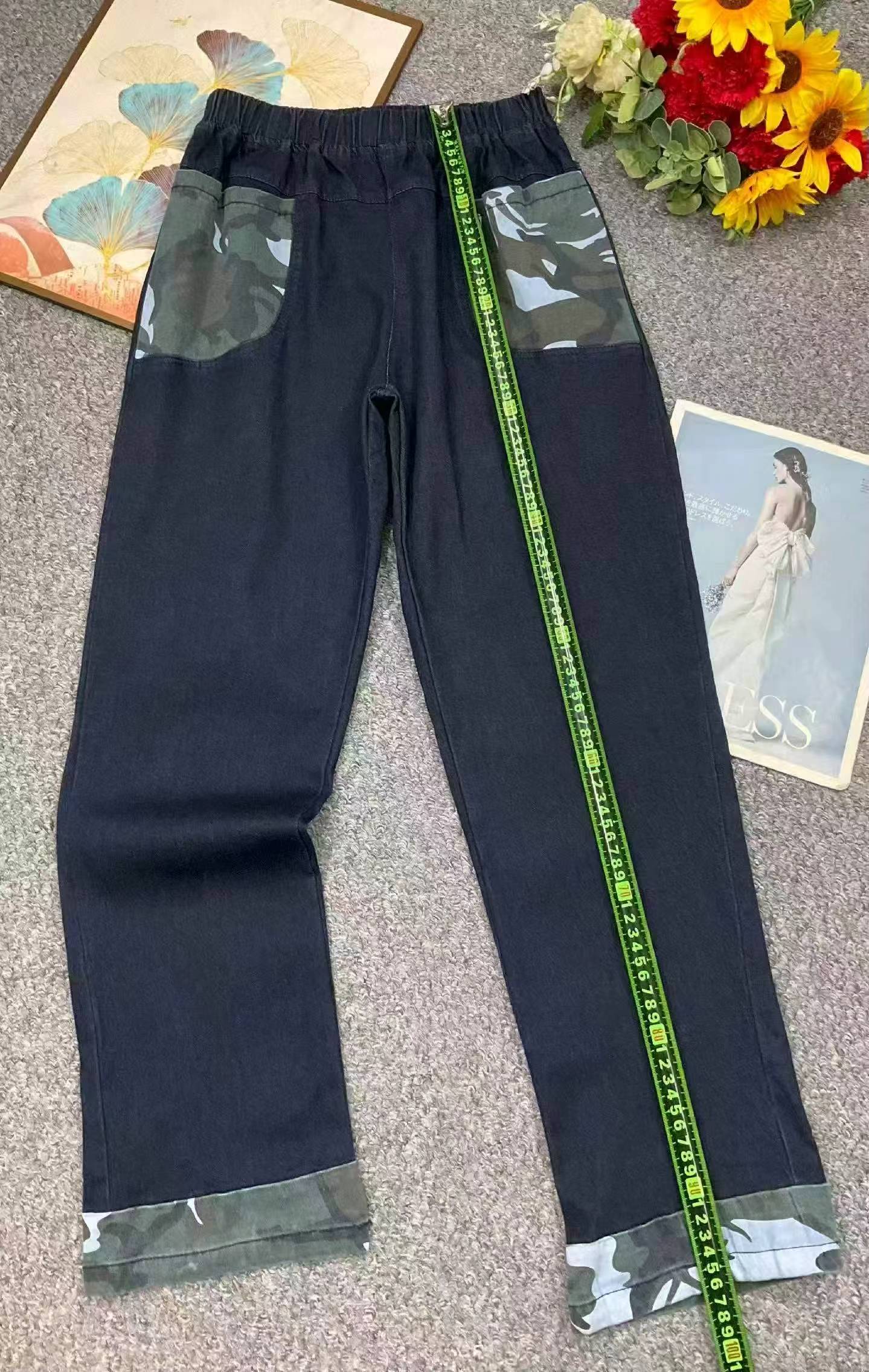 Spring Autumn Vintage Stretch Straight Wide Leg Jeans, 495 Pieces - Image 2