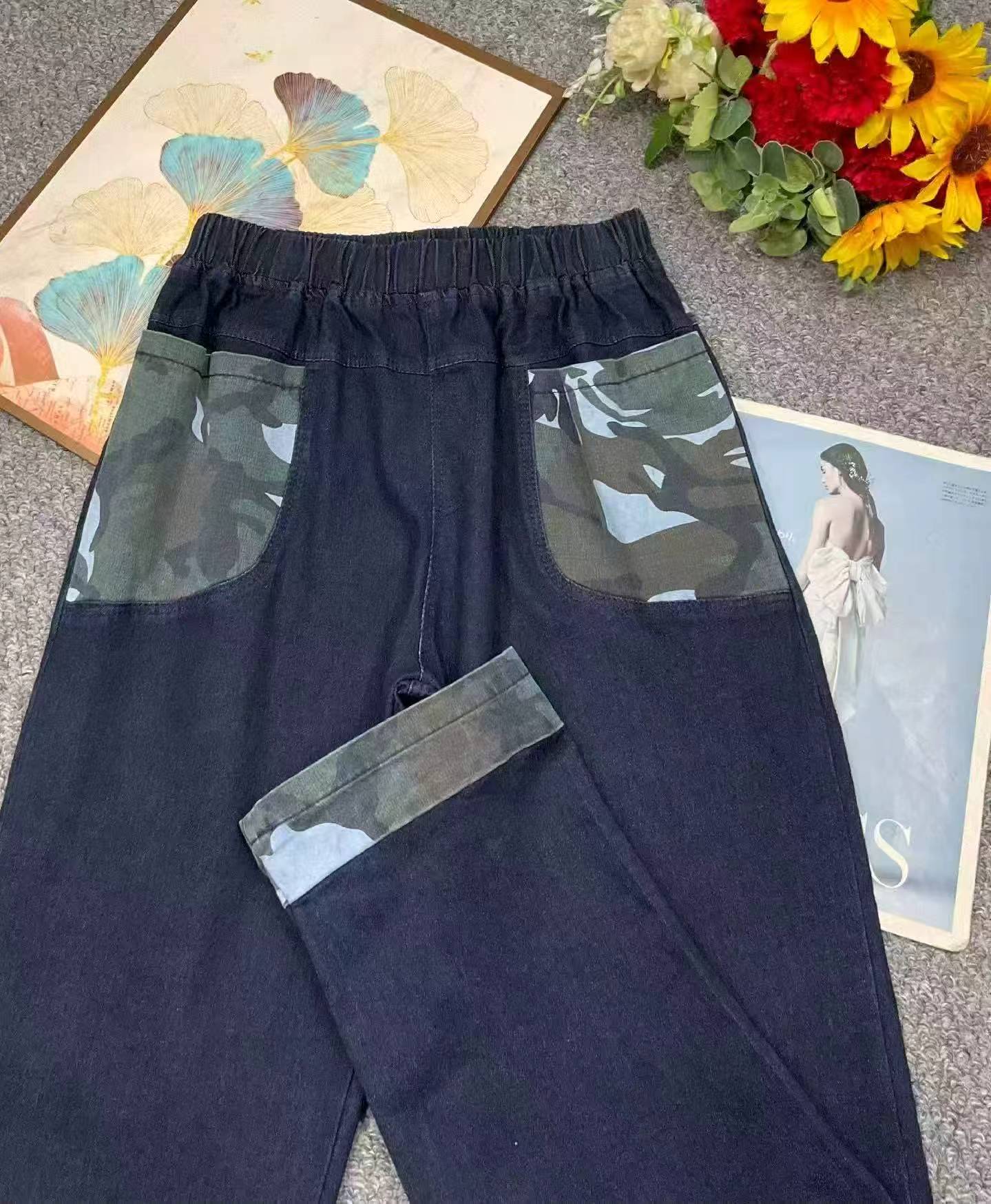 Spring Autumn Vintage Stretch Straight Wide Leg Jeans, 495 Pieces - Image 3