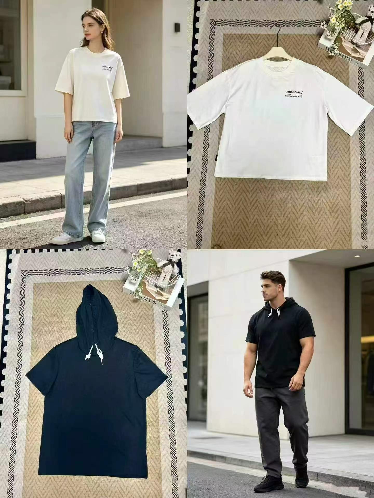 2000 Pieces Unisex Summer Casual Loose Short Sleeve T-Shirts - Image 7