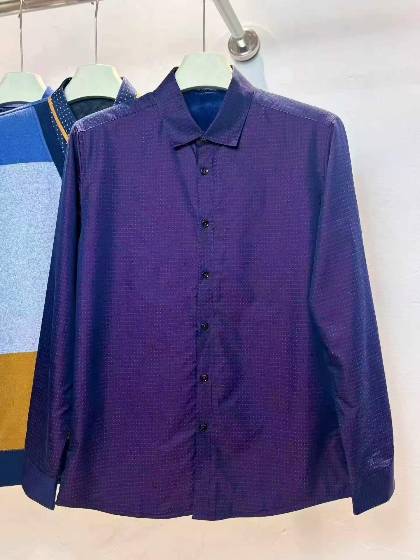 25000 Pcs Heilan Home Cut-label Men's Fleece Long Sleeve Business Shirts - Image 4