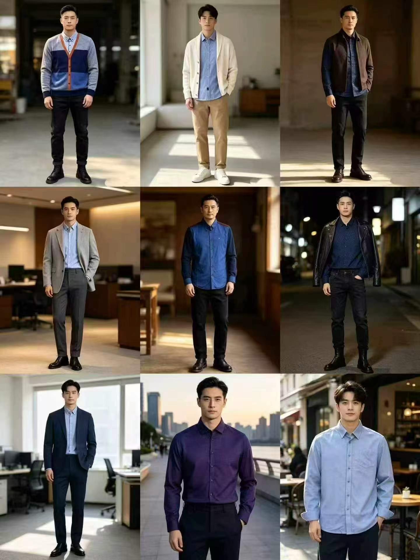 25000 Pcs Heilan Home Cut-label Men's Fleece Long Sleeve Business Shirts - Image 6