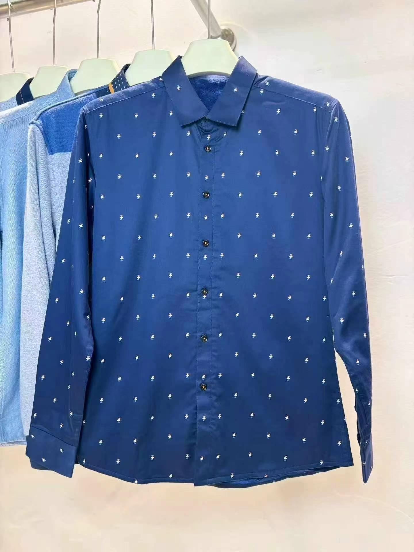 25000 Pcs Heilan Home Cut-label Men's Fleece Long Sleeve Business Shirts - Image 8