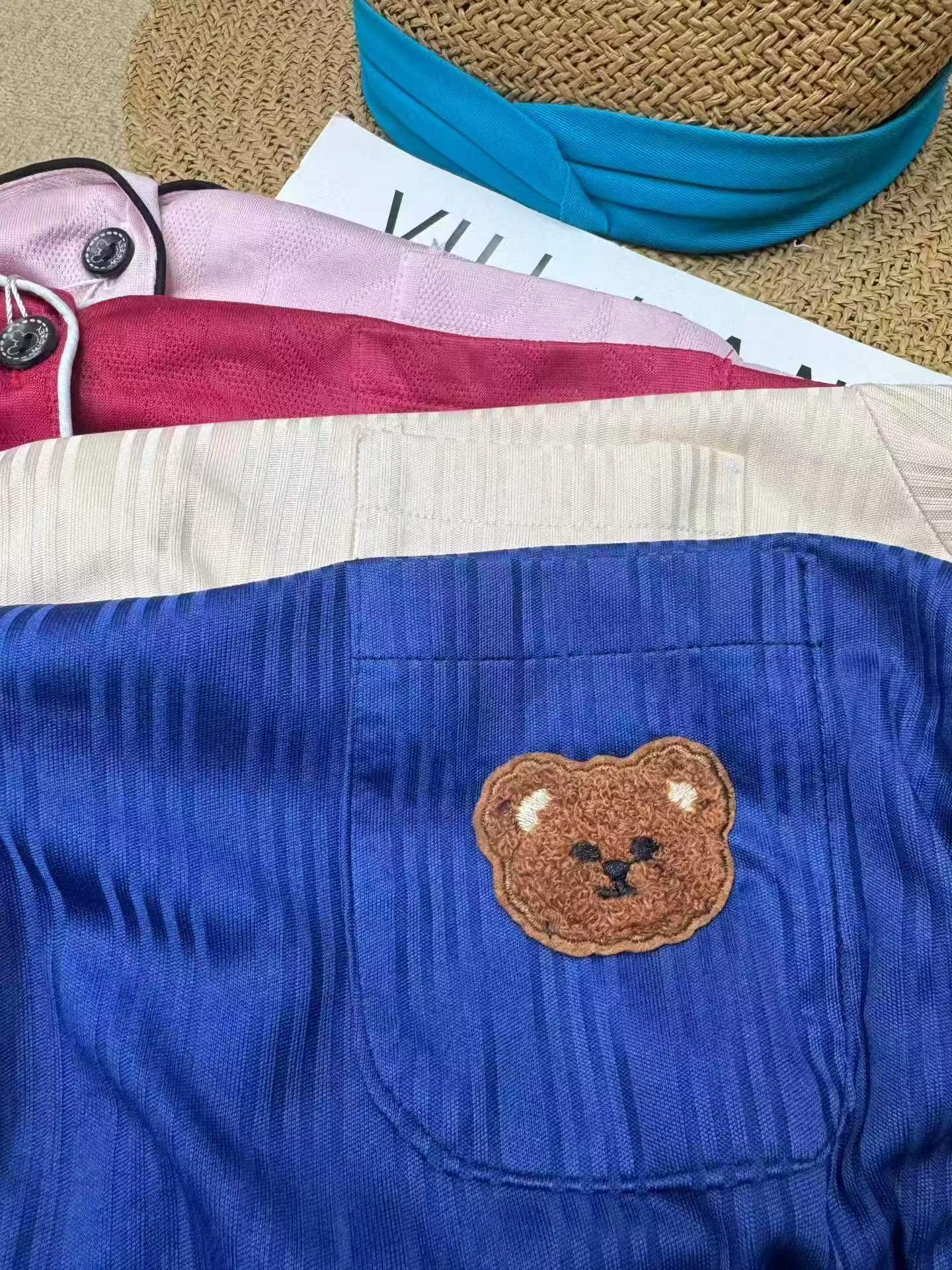 833 Sets 2026 New Bear Button Cardigan Shorts Sweet Suit - Image 7
